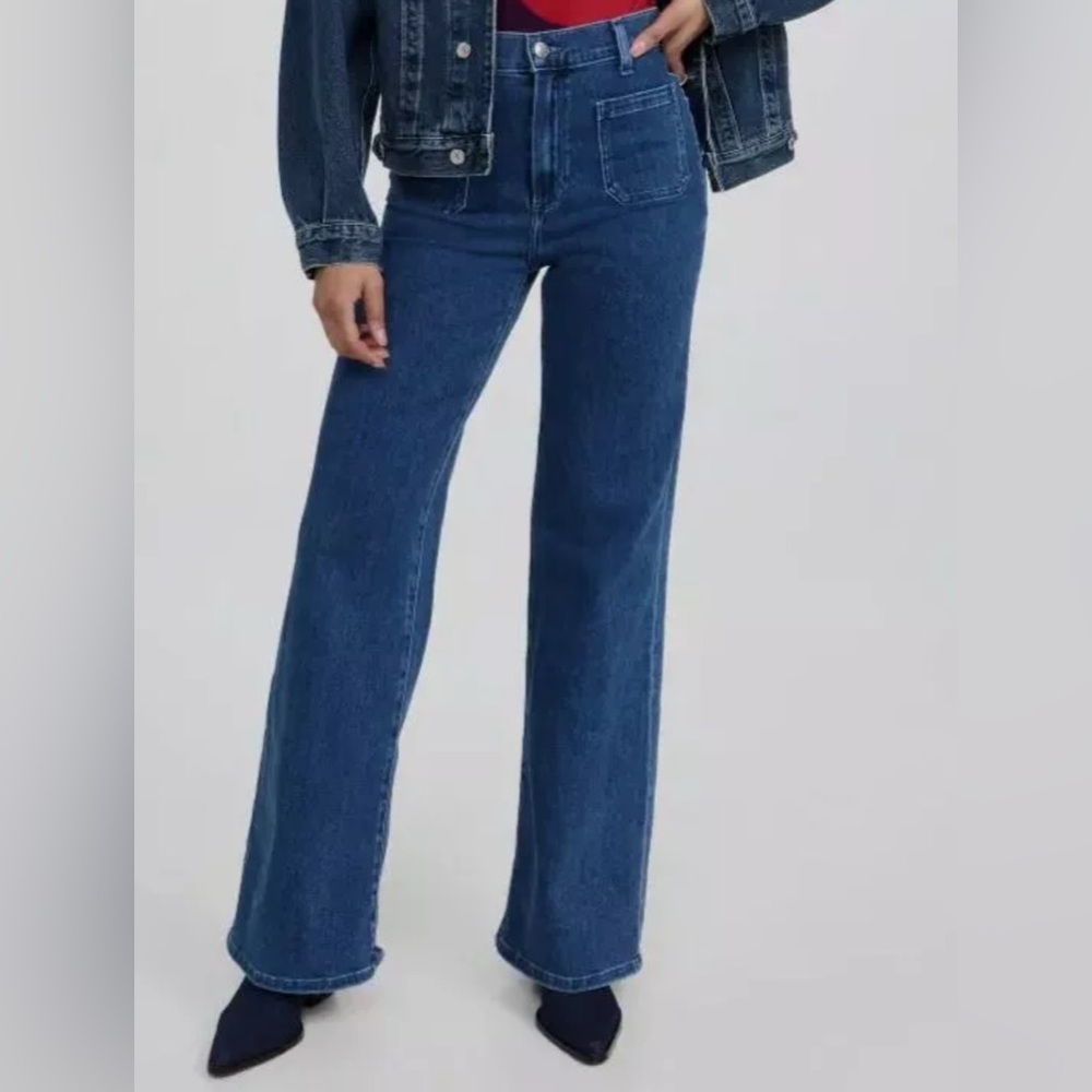 Le Jean Virginia Wide Leg Jeans size 29